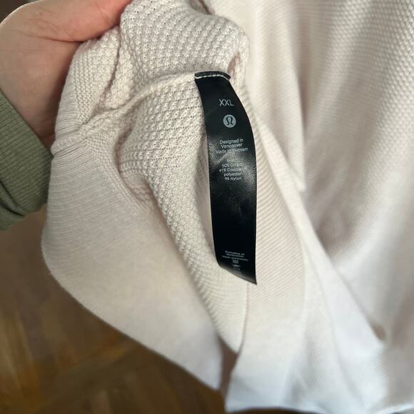 Lululemon Textured Knit Crewneck Sweater DESIGNED FOR CASUAL mens xxl - Picture 4 of 5